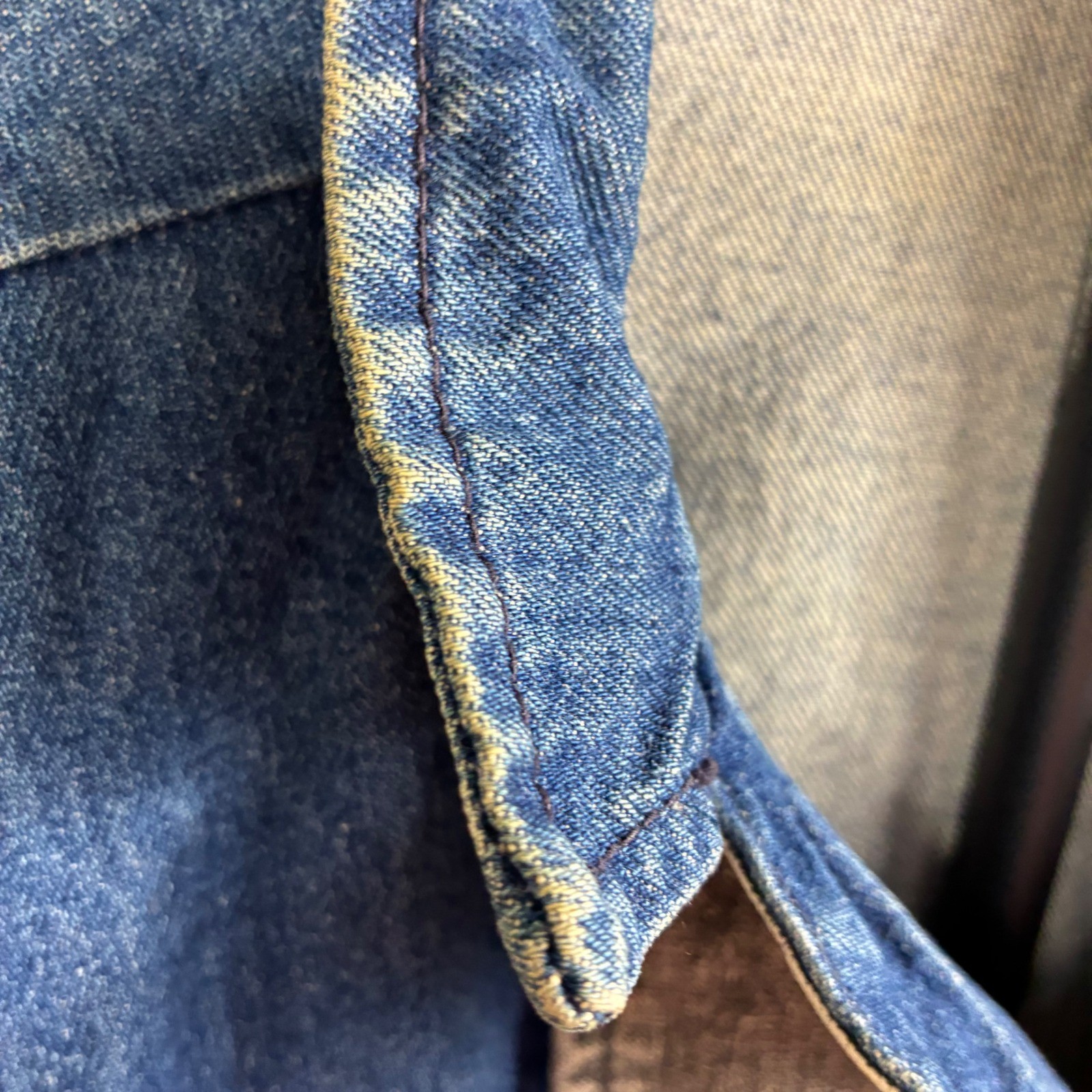 Vtg 80s GUESS by Georges Marciano Colorblock Fringe Denim Jacket AcidWash Bomber