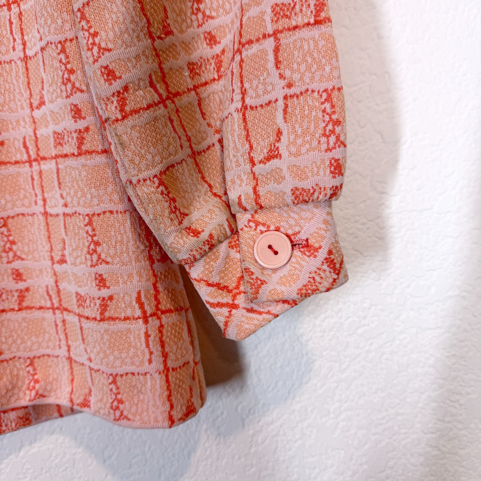 Vintage Pants Suit Medium Orange 2 Piece Set Blazer Jacket Retro