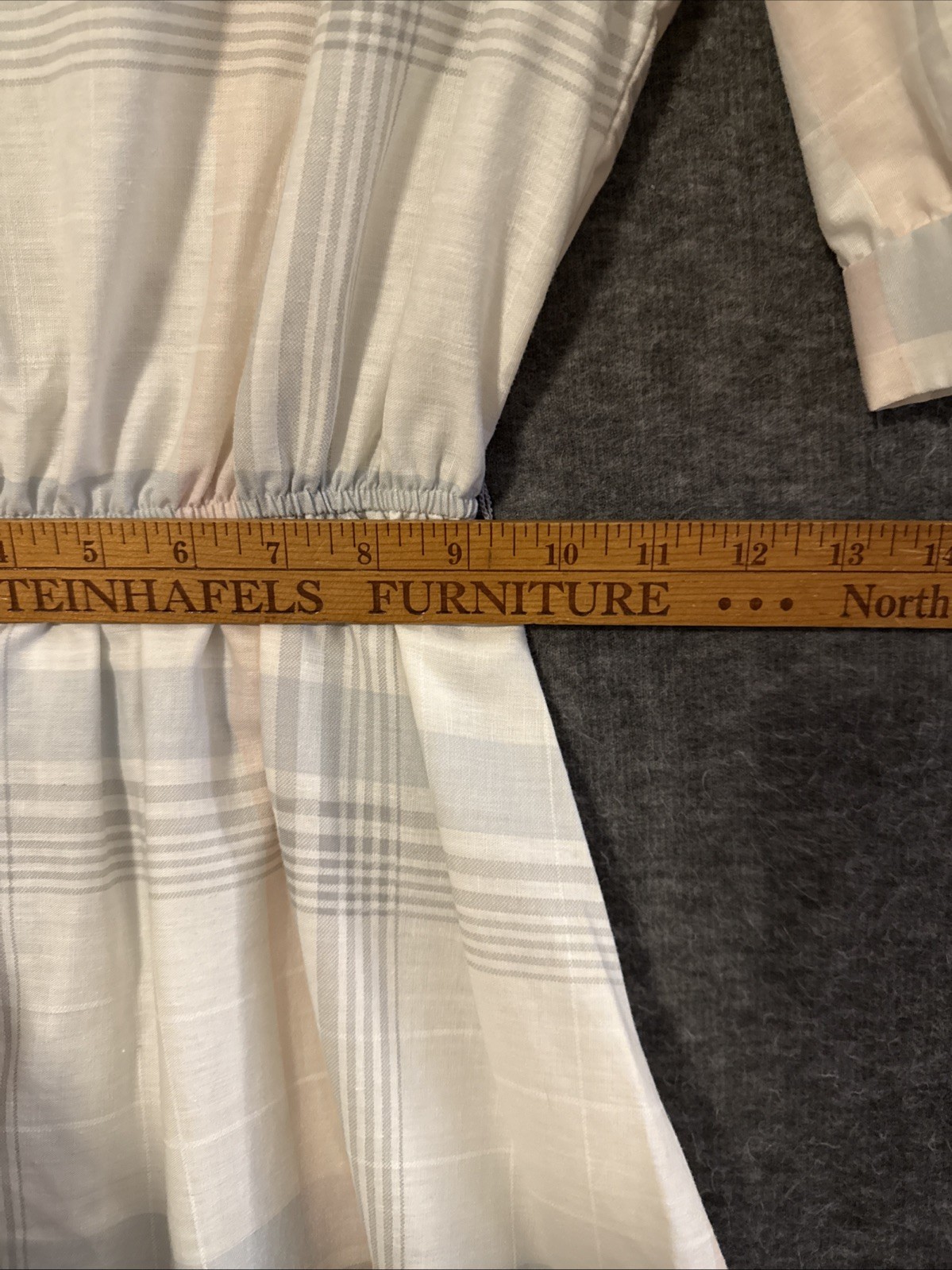 Vintage 70s 80s Joni Blair Size 5 Plaid Dress Made In The USA P51
