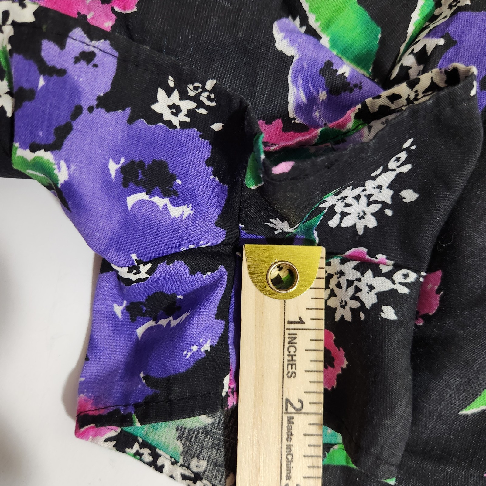 Vintage 80s Ocean View 2 Pc Swimsuit Size 10 Floral Halter Bikini Skirted Shorts