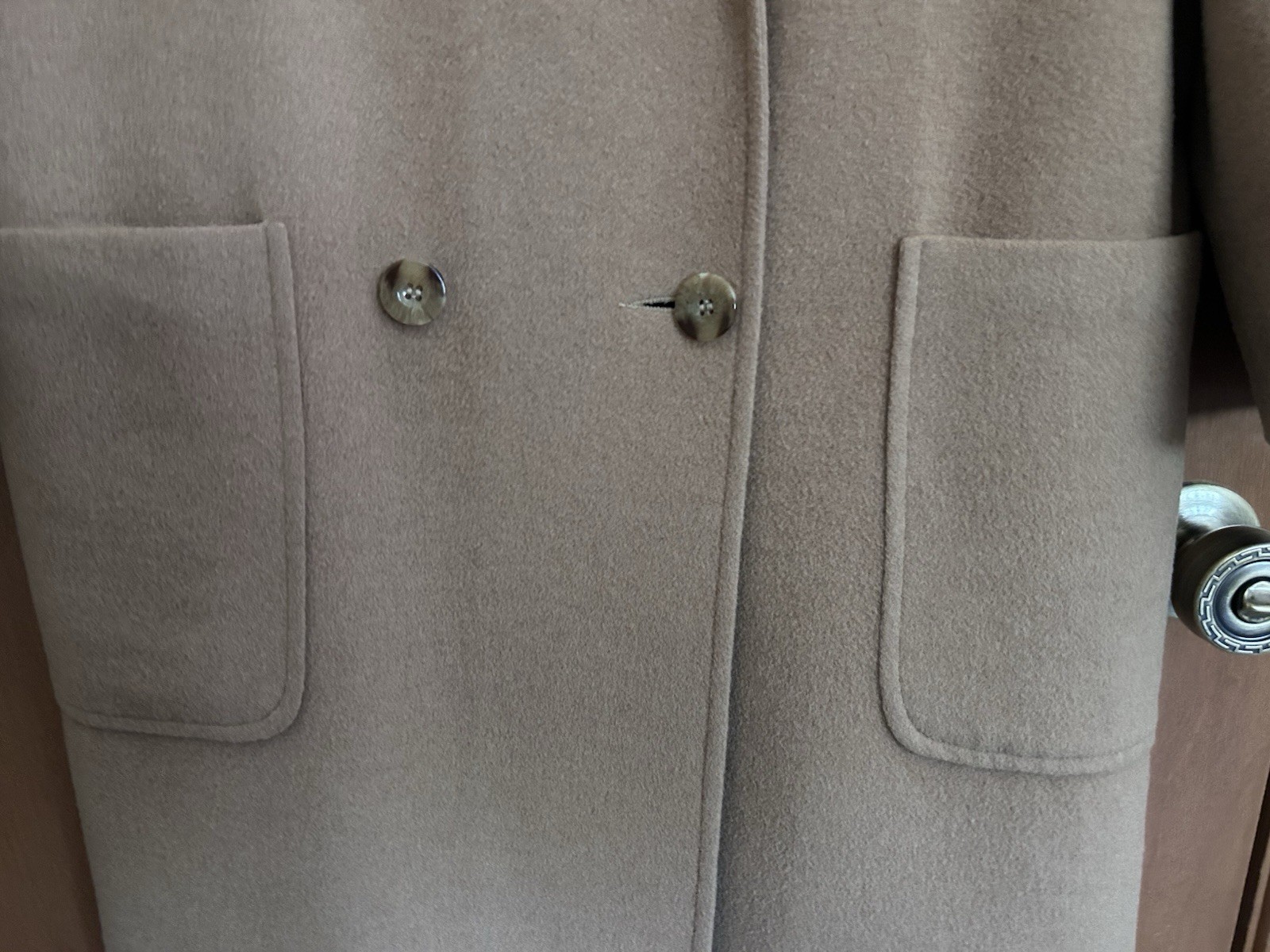 Di Vinci of California Coat Women’s S/M Tan Full Length Camel Hair USA Vintage