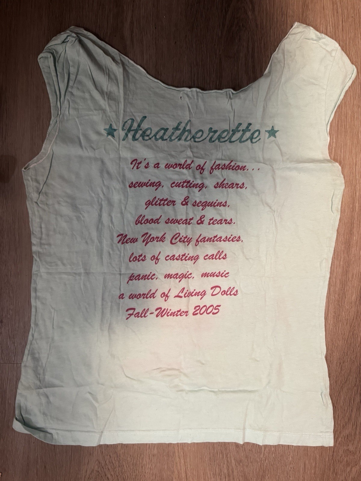 VINTAGE Heatherette Women’s David LaChapelle Living Doll Shirt s