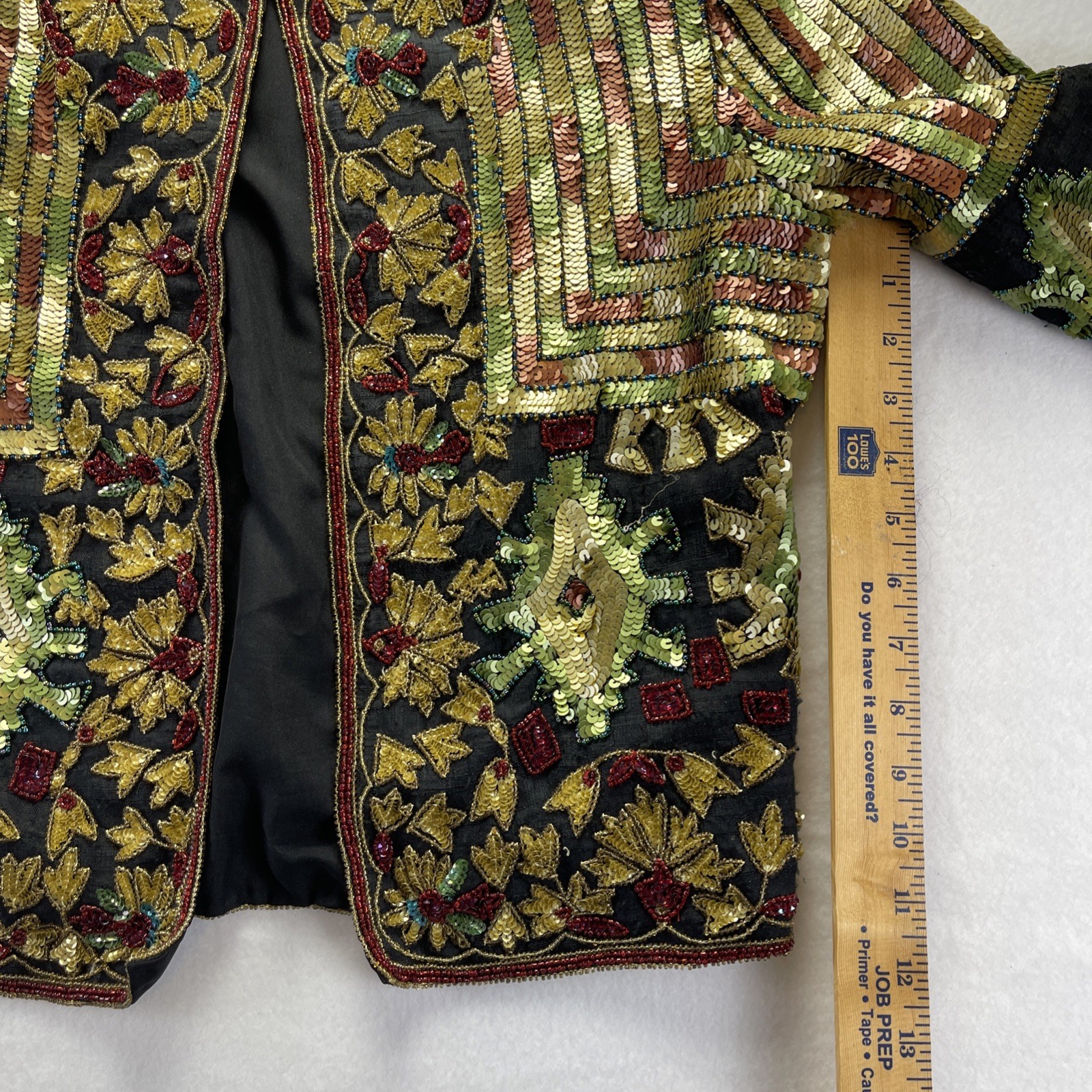 ADRIANNA PAPELL EVENING VINTAGE 1994 MULTI BEADED SEQUINS Jacket MEDIUM GORGEOUS