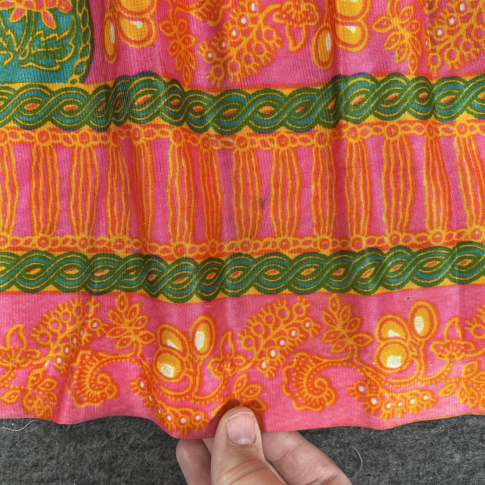 Vintage H/B Jrs of California Maxi Dress Size XS Psychedelic Mod Hippie 60s 70s