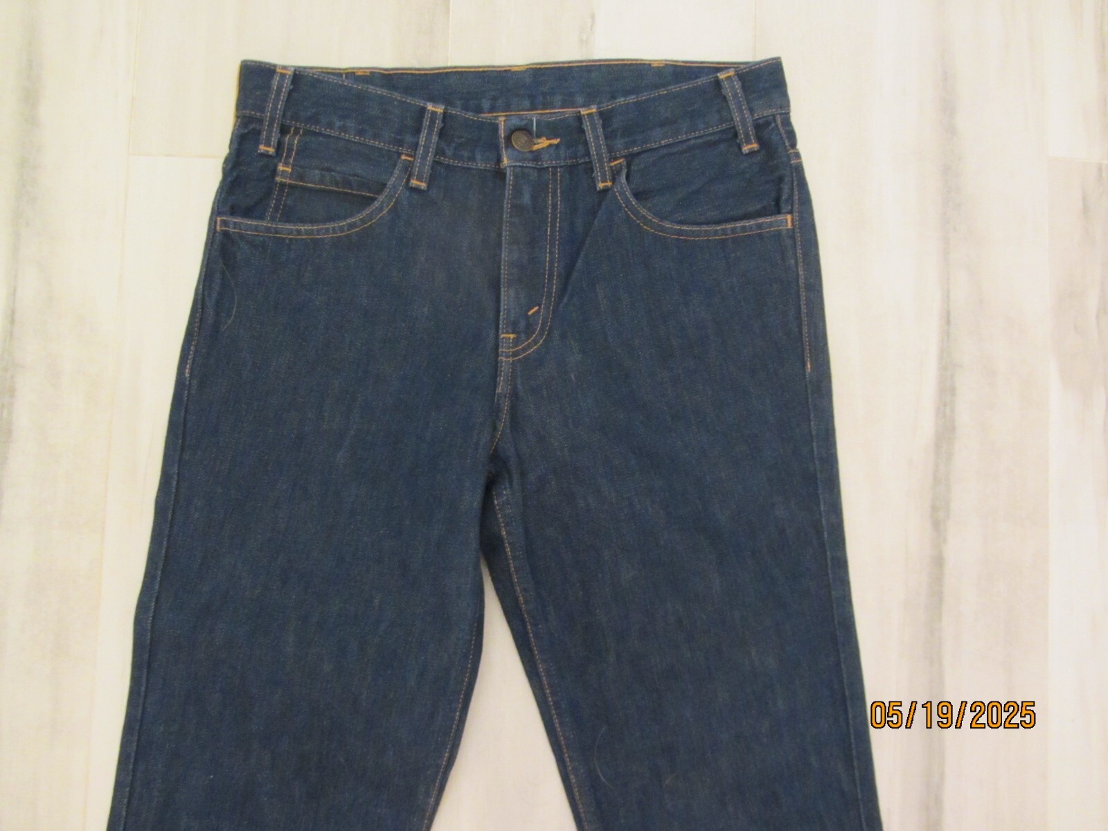LVC Levi’s 684 Bell Bottom Orange Tab Flare (2013), USA Made, 29×34, EUC, $299