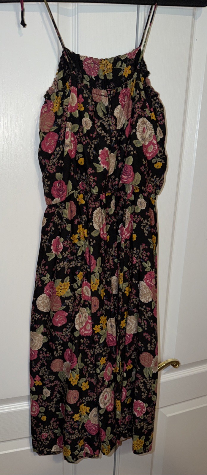 Vintage International Ladies Garment Workers Union Womens Dark Floral Mini Sz 9