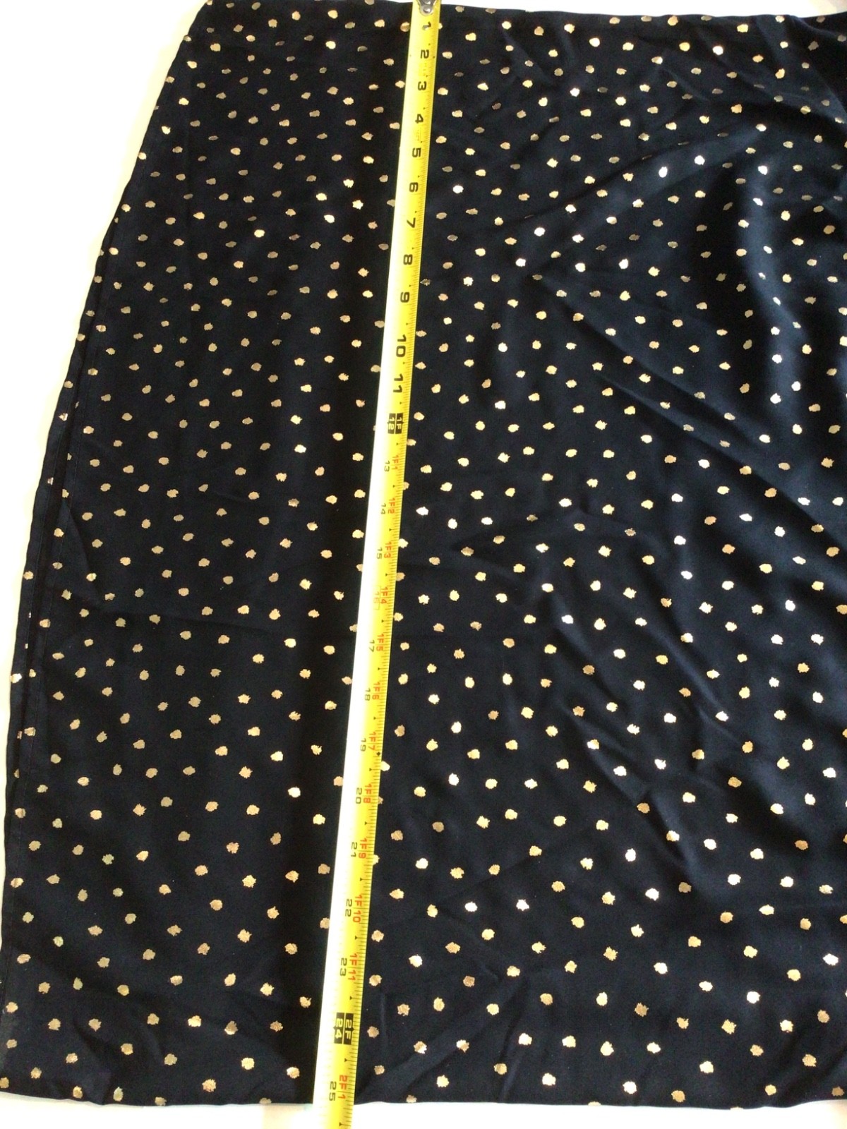W-14 Plus Special Black w/ Gold Dots Party Cocktail Cozy Fun Romantic Formals