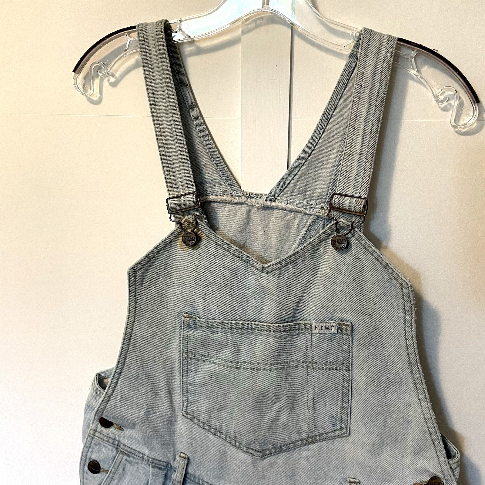 Vintage Nuovo Overall Cutoffs Shorts 80’s Denim Festival Grunge Hippie