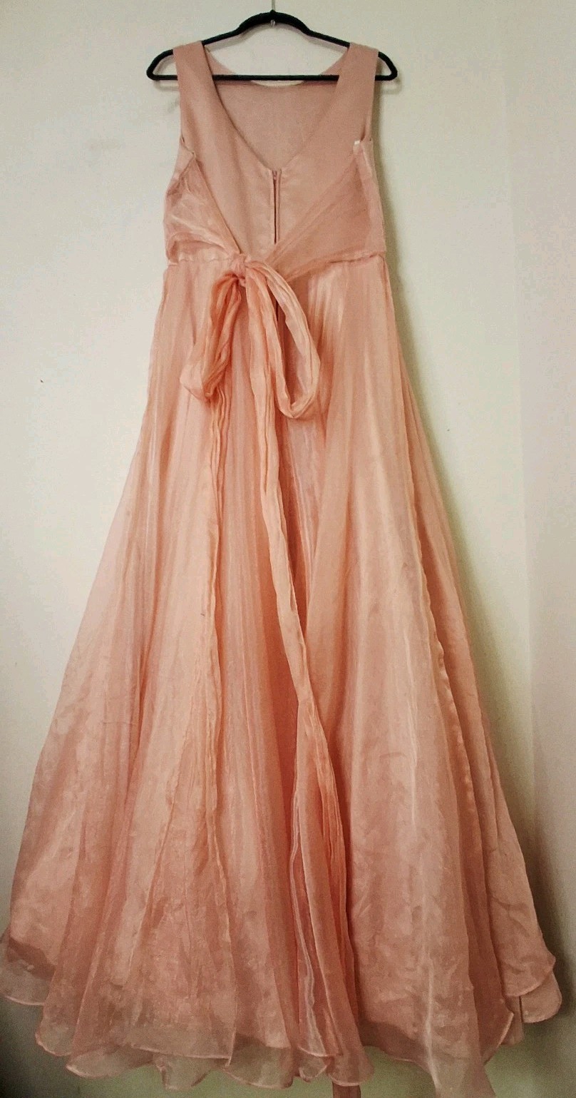 Vintage Roberta Prom Party Formal Dress Ball Gown PinkCoral 13/14 Fairy Princess