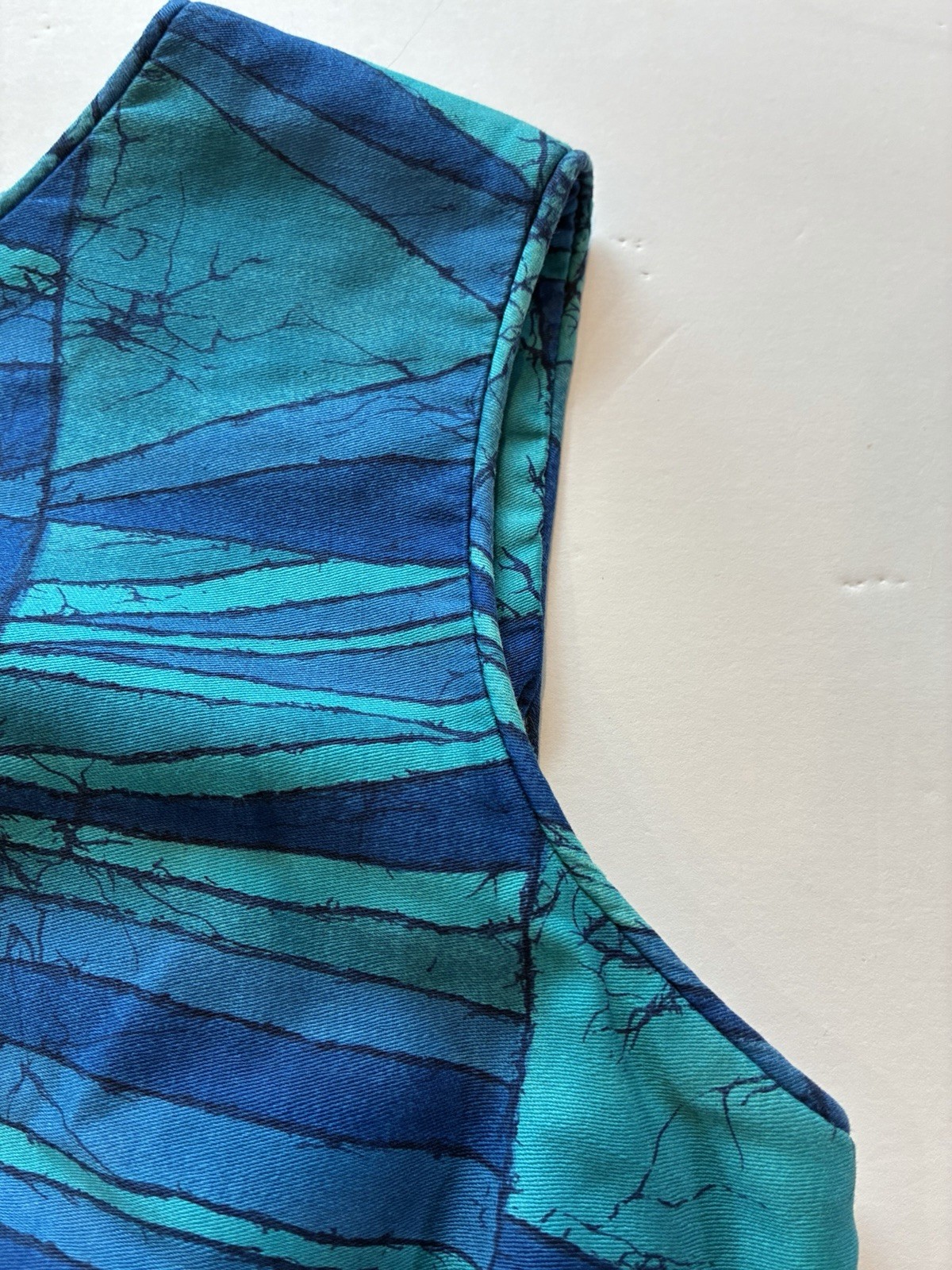 Hawaiian Creations Sleeveless Dress By Stan Hicks, Vintage, Sz Small, Turquoise