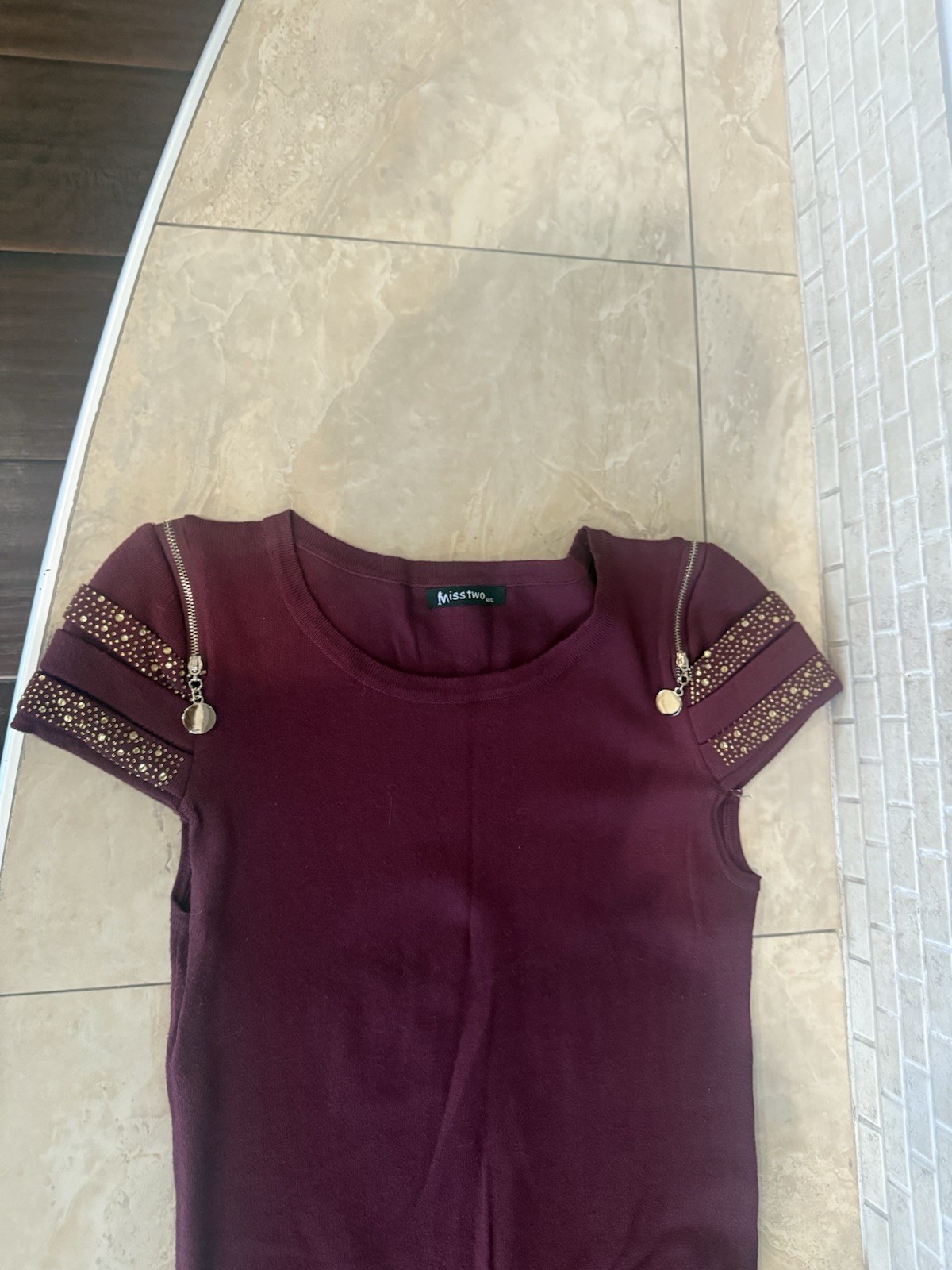 women’s dress in size M/L -MISS TOO. blend of Australian wool ,cashmere…# 235