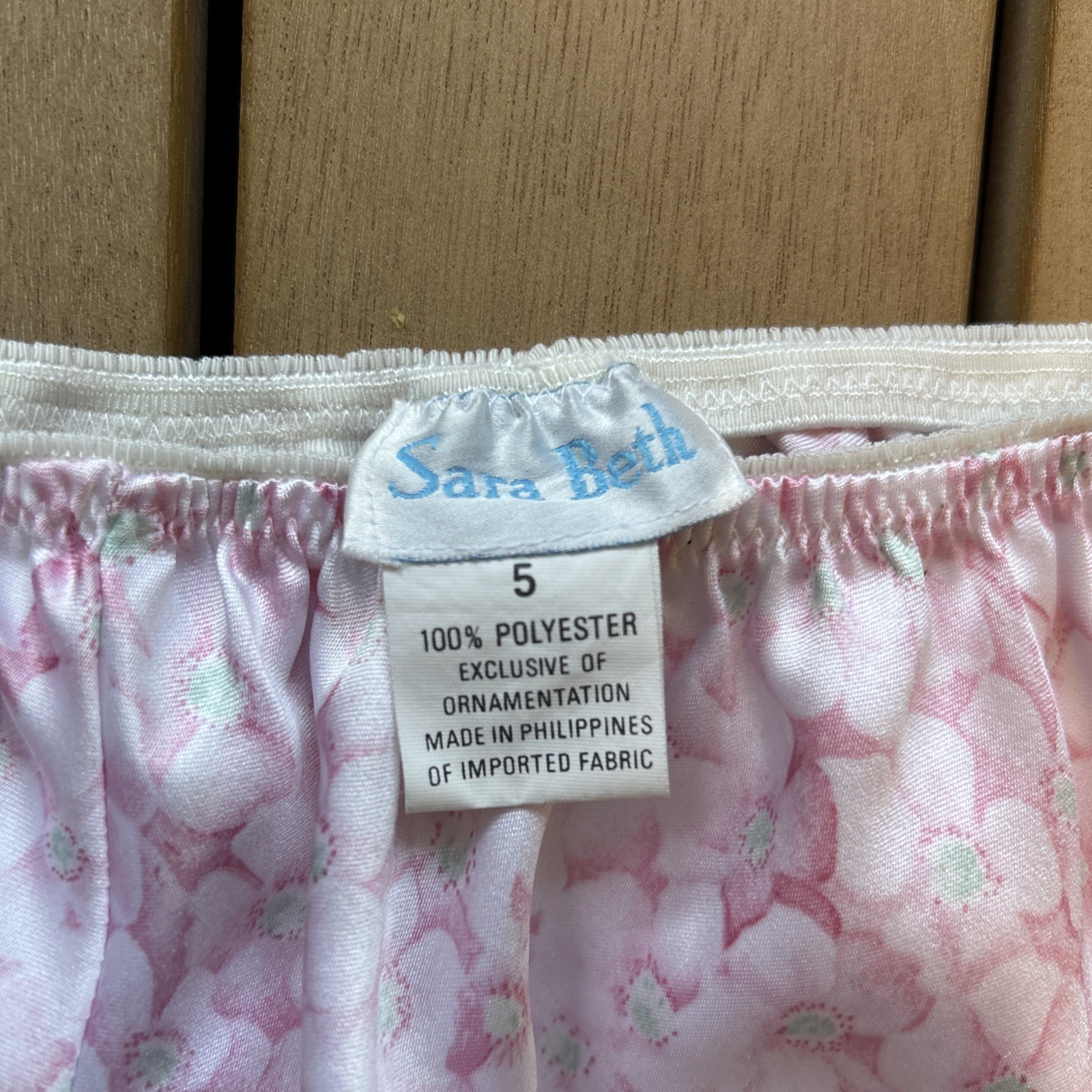Vintage 1980s Pink Sara Beth Lingerie Set – Satin Cami & Shorts – NOS Never Worn