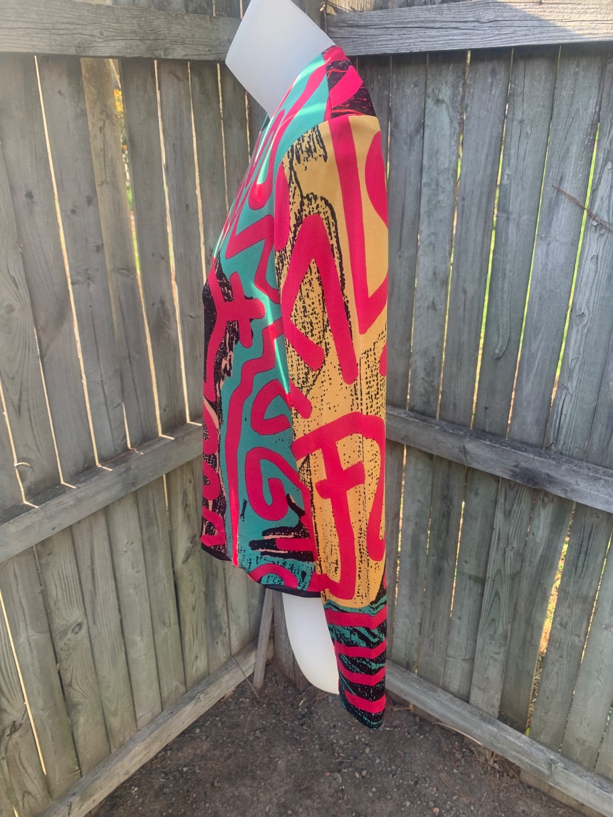 *ICONIC * STEPHEN SPROUSE* KEITH HARING* COLLABORATION GRAFFITTI SHIRT * 1988 *