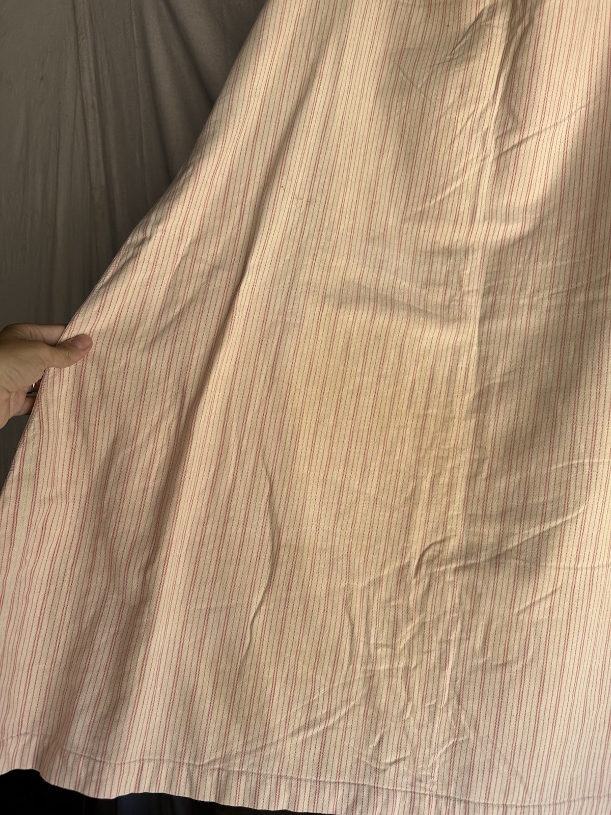 Resale Lot Antique 1900s French Dress Linen Cotton Printed Women’s S M L