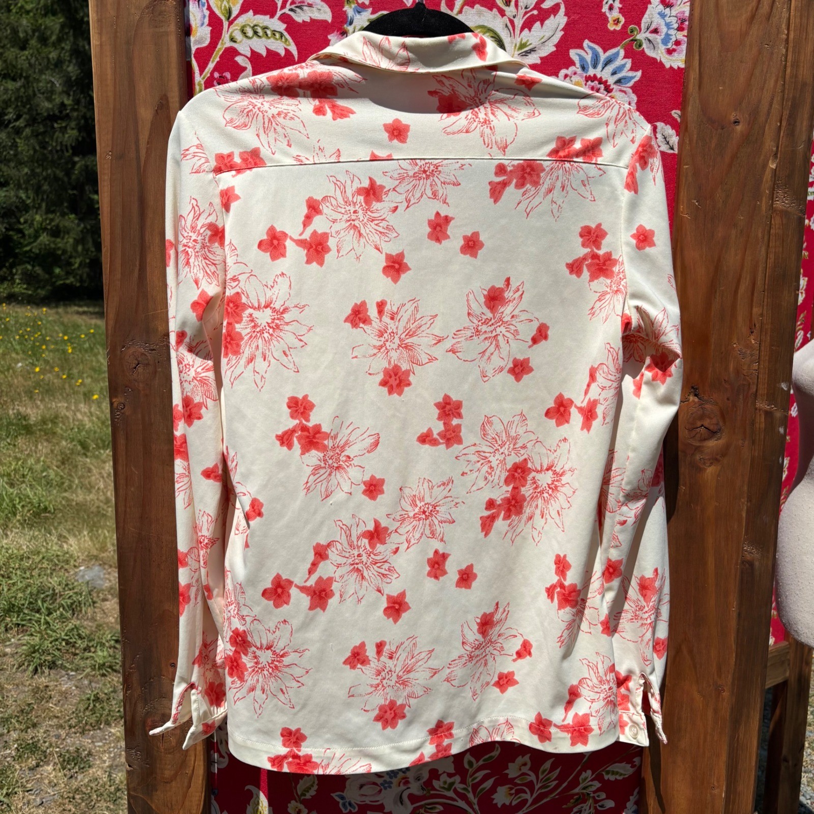 Vintage Floral Western Prairie Floral Button Down Women’s Size M-L