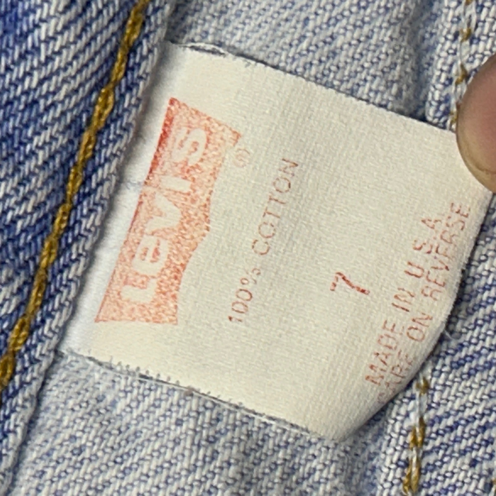 Levi’s Native Blue Jeans Light Wash Womens 7 Vintage High Rise Tapered USA Made