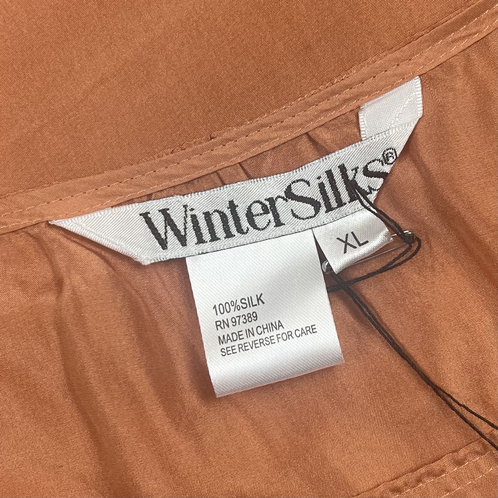 Vintage l 80s XL WinterSilks Silk Pin Tuck Pleated Short Sleeve Relax Fit Blouse