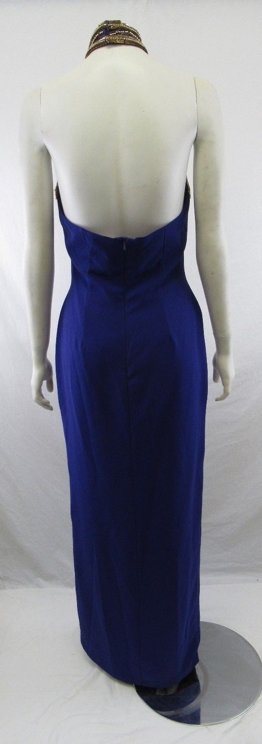 Alvce Designs Purple Beaded Sequins Maxi Gown Evening Long Dress #PD68