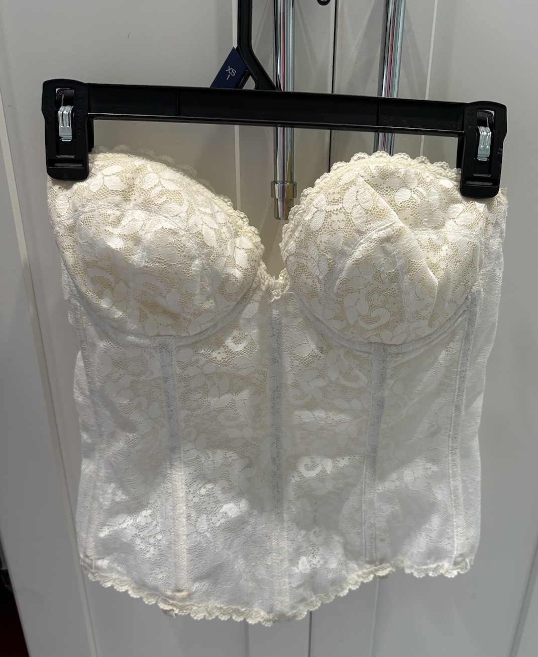 Vintage Carnival Lacey Strapless Bustier 36C Union Made ILGWU