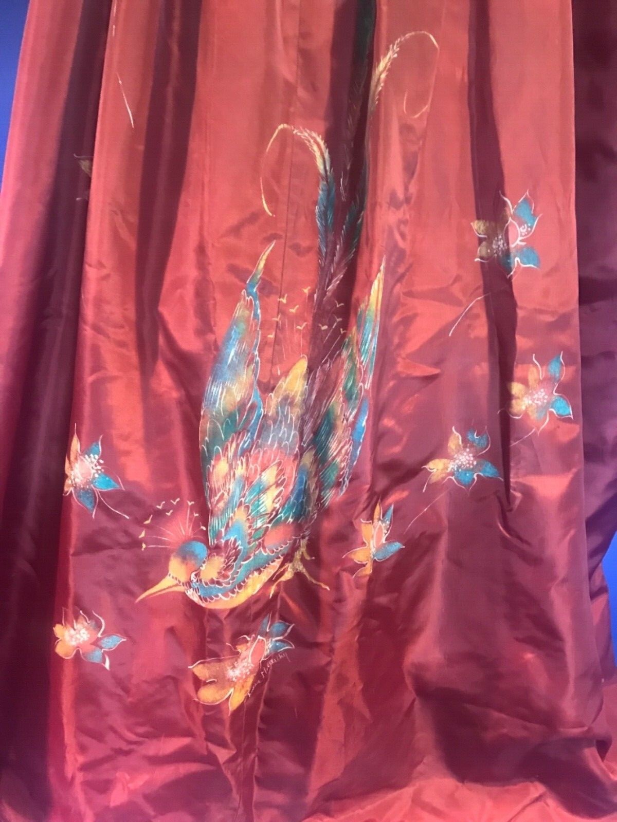 BENNY ONG Trudie McCarthy London Diana ball gown opera cape hand painted Cosplay