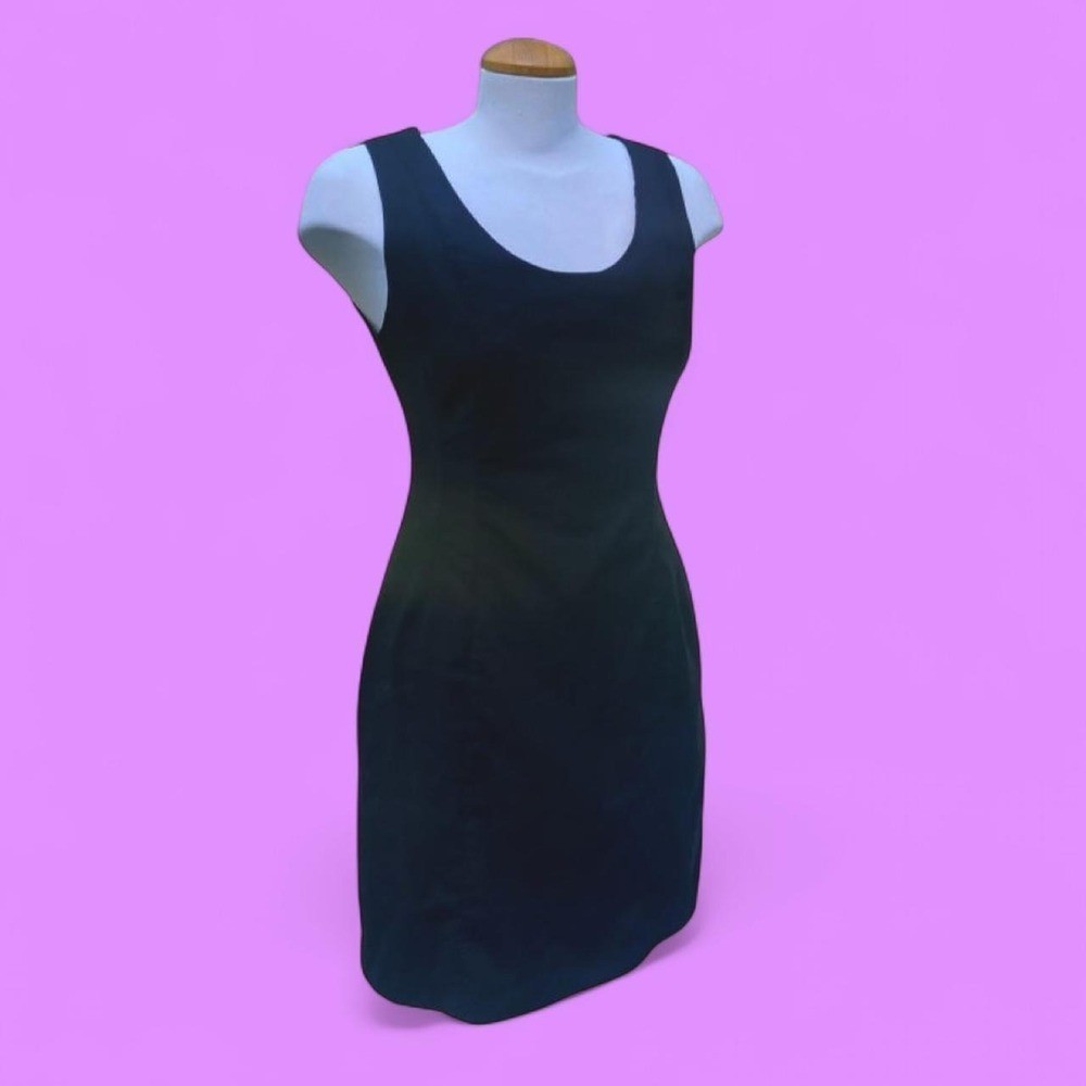 Y2K office siren black dress Workwear Vintage Pinafore Sleek Uniform Tailored