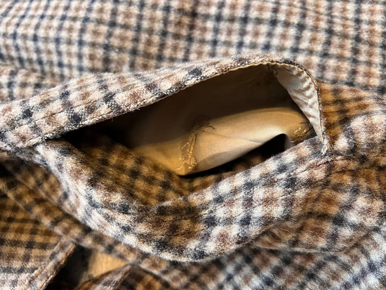 celine vintage wool coat houndstooth sherlock holmes