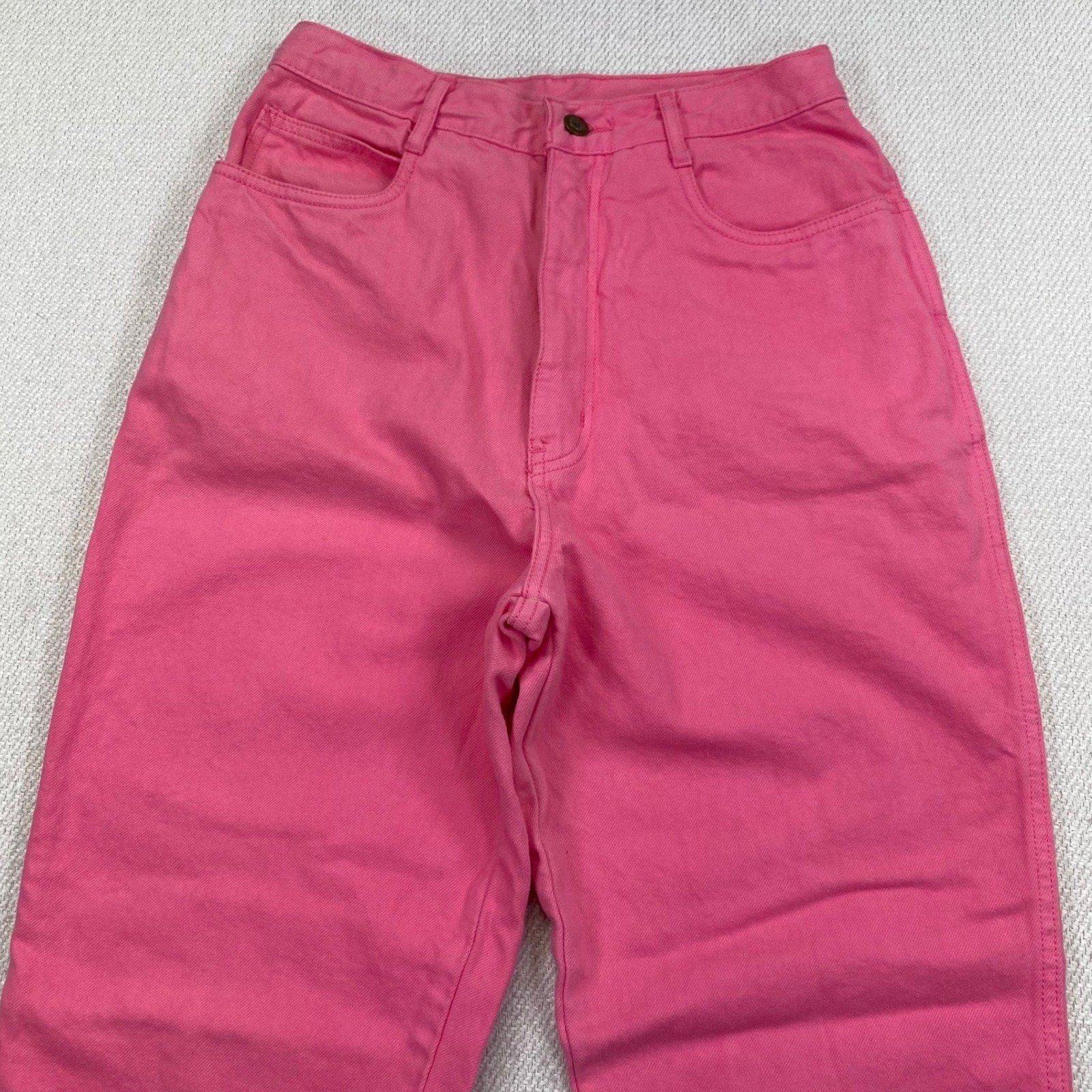 Rio Jeans Womens 11 Hot Pink Vintage High Waist Straight Leg Cotton NWT 722032