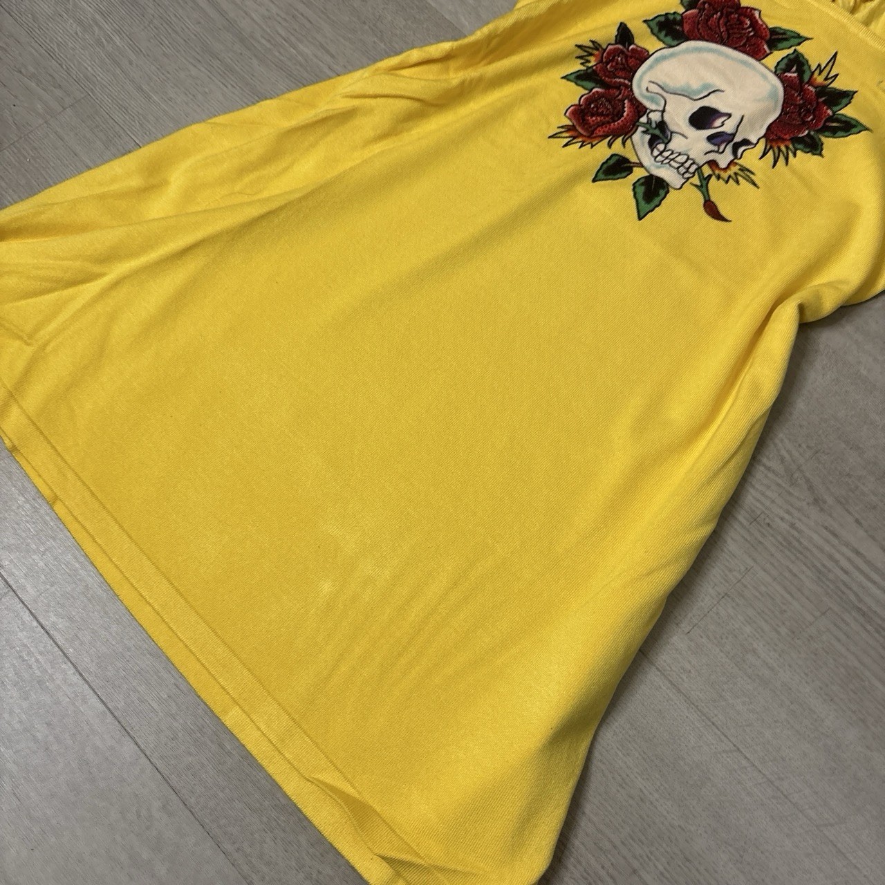 RARE Vintage 2000s Ed Hardy By Christian Audigier Dress Metal Straps NEW Size M