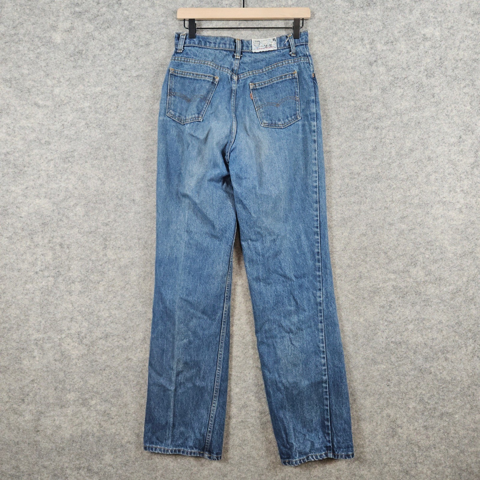 Vintage Levis California Straights Jeans Women’s High Waist Denim 27×34 ZIPPER