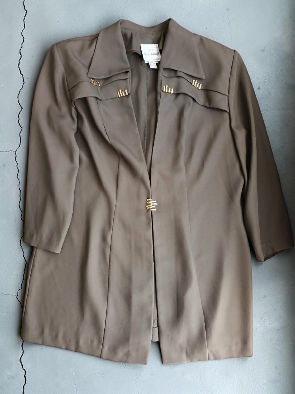 Joseph Ribkoff Canada Blazer Avant Garde Deconstructed Corpcore Lagenlook XL 44