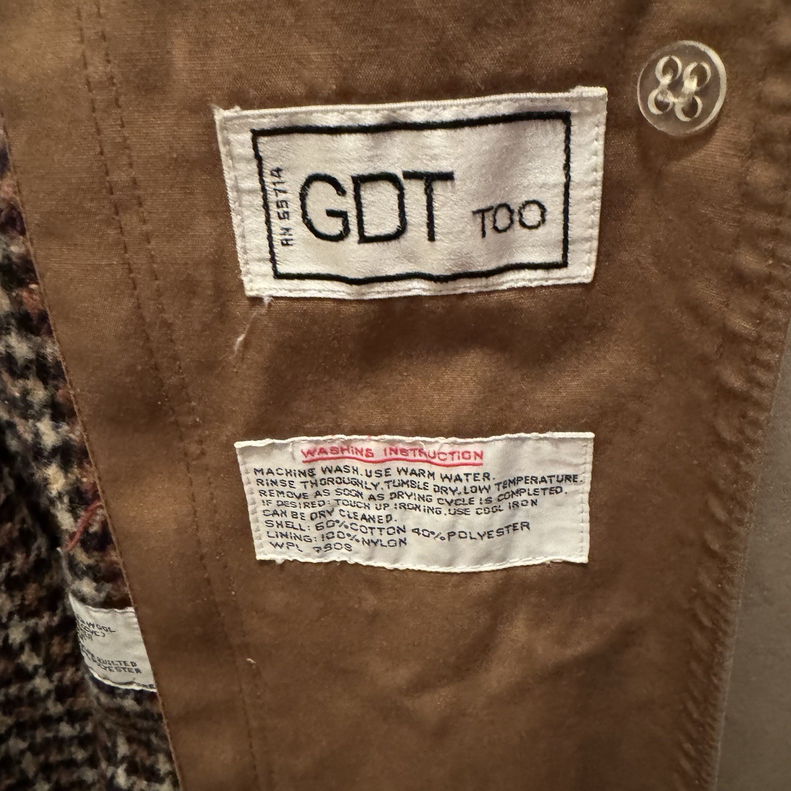 Vtg Trench Coat Maxi Tan Pockets Removable Hood/Lining (Wool Blend) GDT TOO