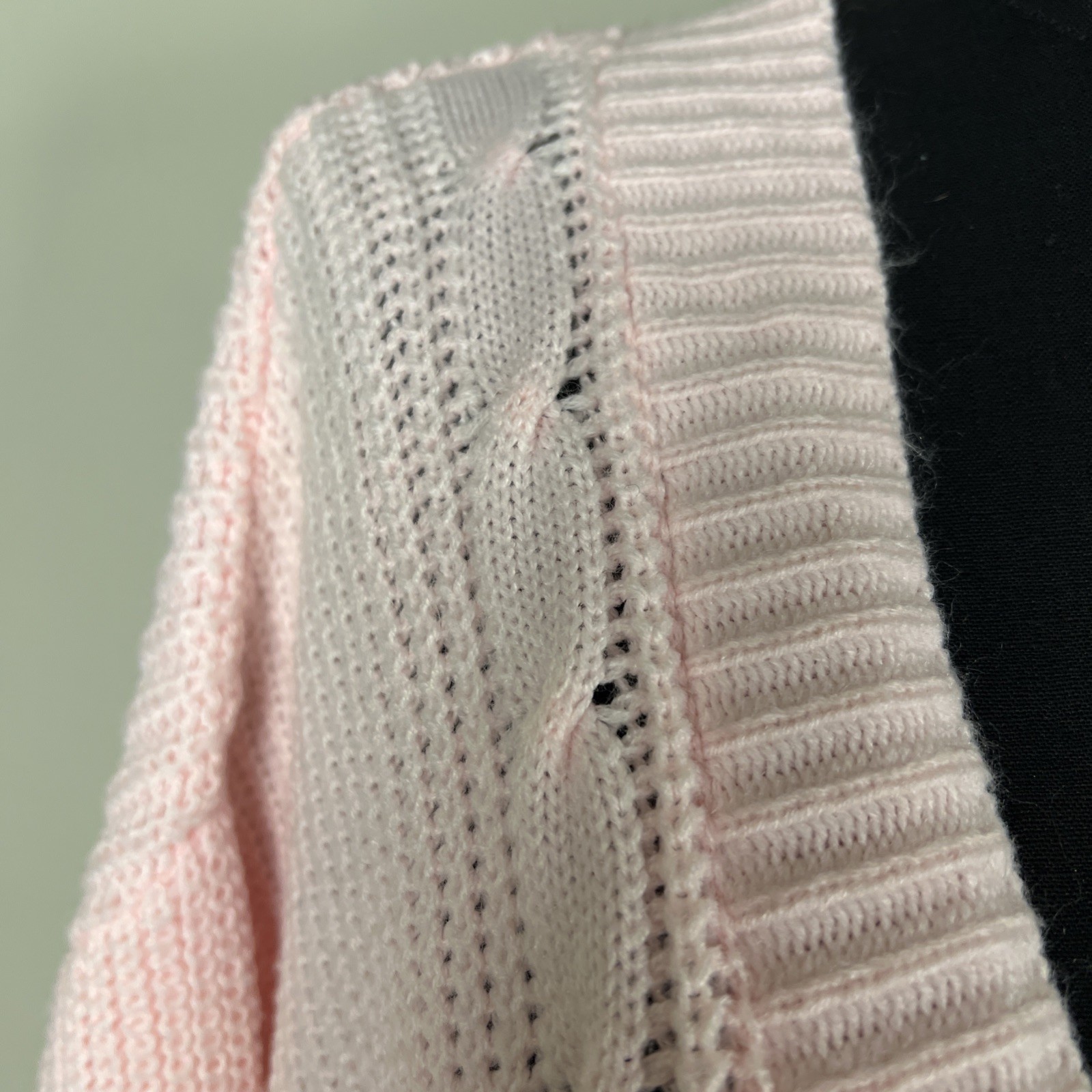 Vintage Croquet Club Women’s Pink Cardigan 1980s Schoolgirl Medium