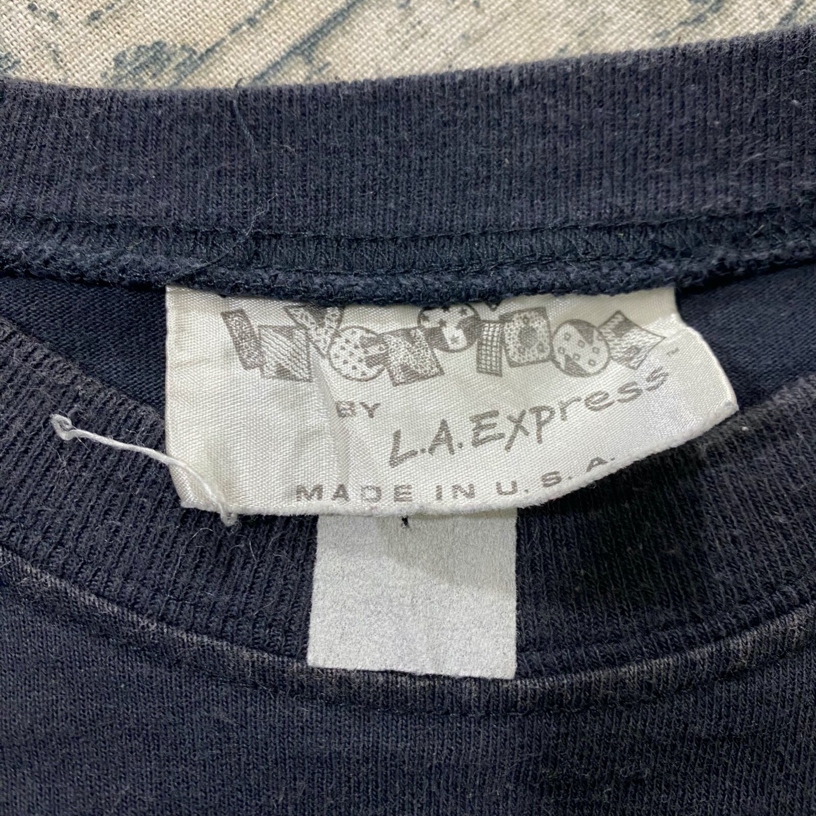 80s Vtg Inventions L.A. Express Printed Jumpsuit Black Art to Wear Abstract