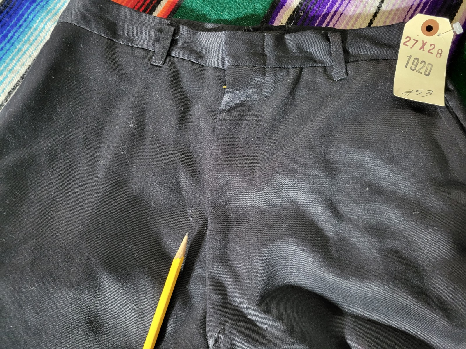 Vintage Western Costume Co. Hollywood Pants Name Stuart Size Waist 27 Inseam 28