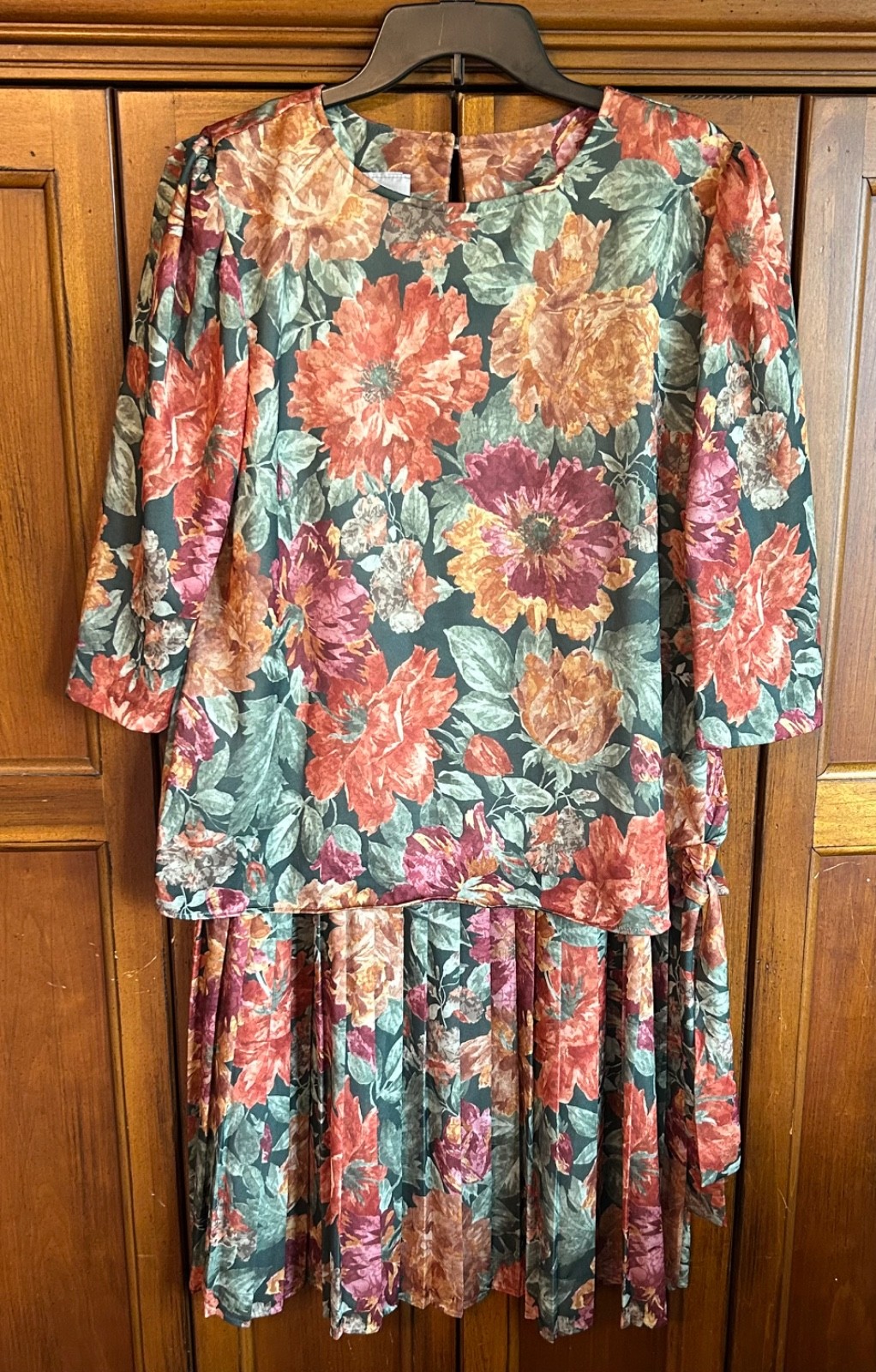 California Looks Vintage Dress Floral Cottage Core sz 14 WP USA