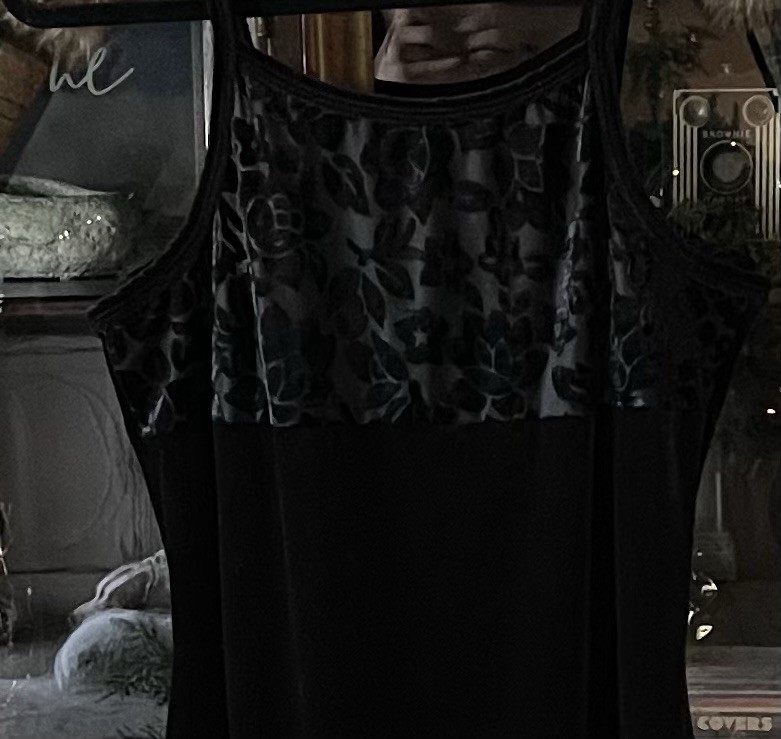 Women’s Black Burnout Velvet Maxi Dress L Dark Romantic Whimsigoth Vampire Y2k