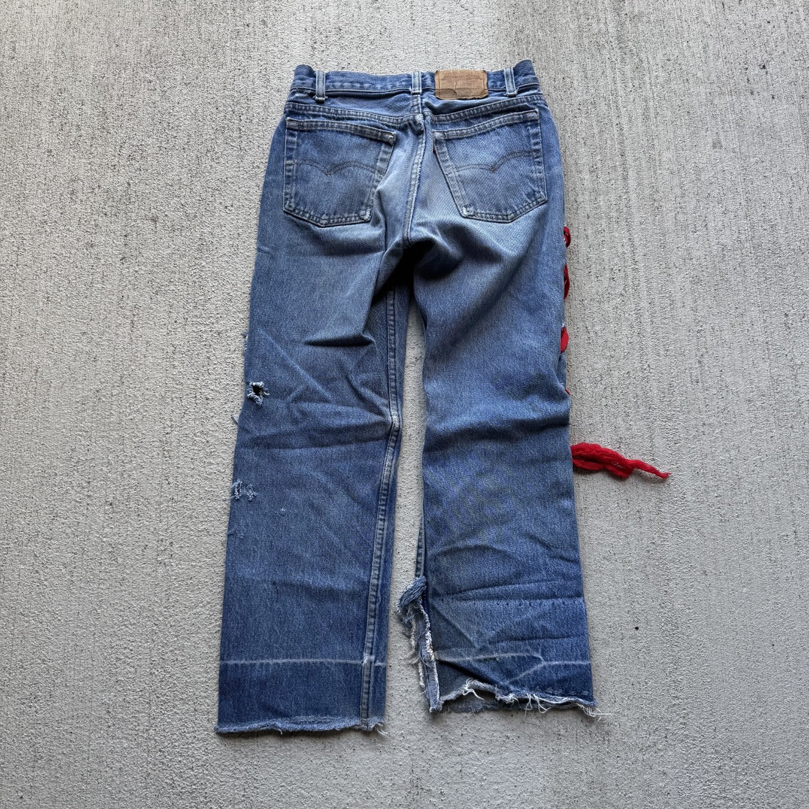 1980s Custom Rock 701 Levi’s Kiss/Motley Crue Capri Jeans