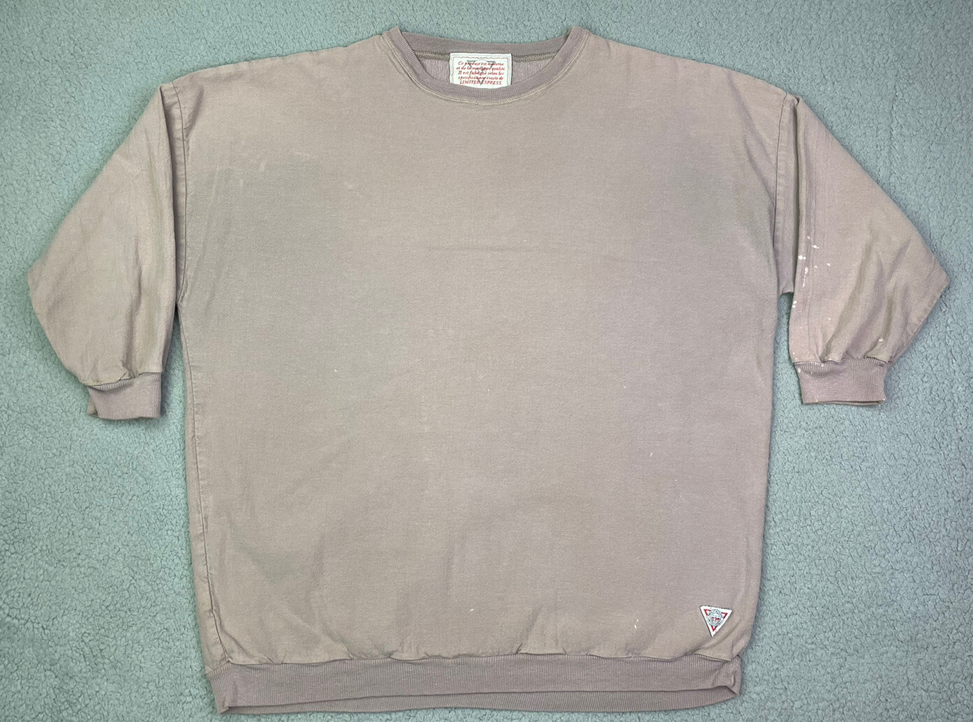 Limited Express Sweatshirt Womens Size 2 Oversize Knit Top Distressed Vintage