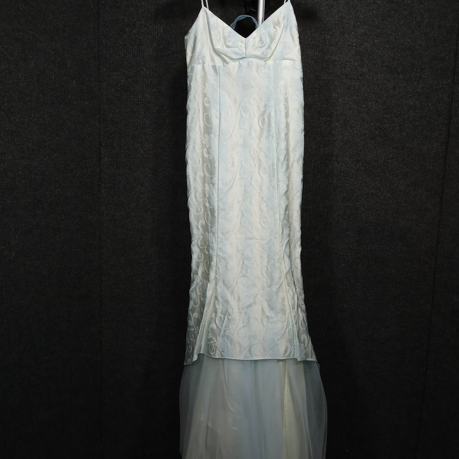 1970’s Pale Blue Mermaid Tulle Trim Dress