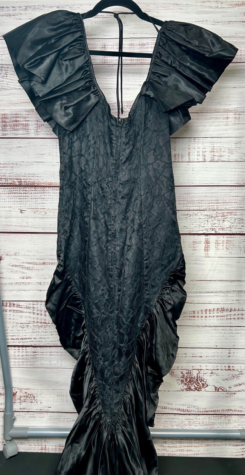 Vintage 1980s Climax Karen Okada Dress for David Howard Black Size 9/10