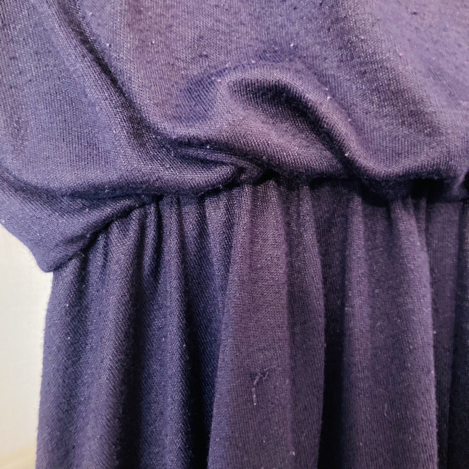 VTG 1980s Purple Dress Positive Attitude Shoulder Pads Mock Neck Midi 13/14 Lg L