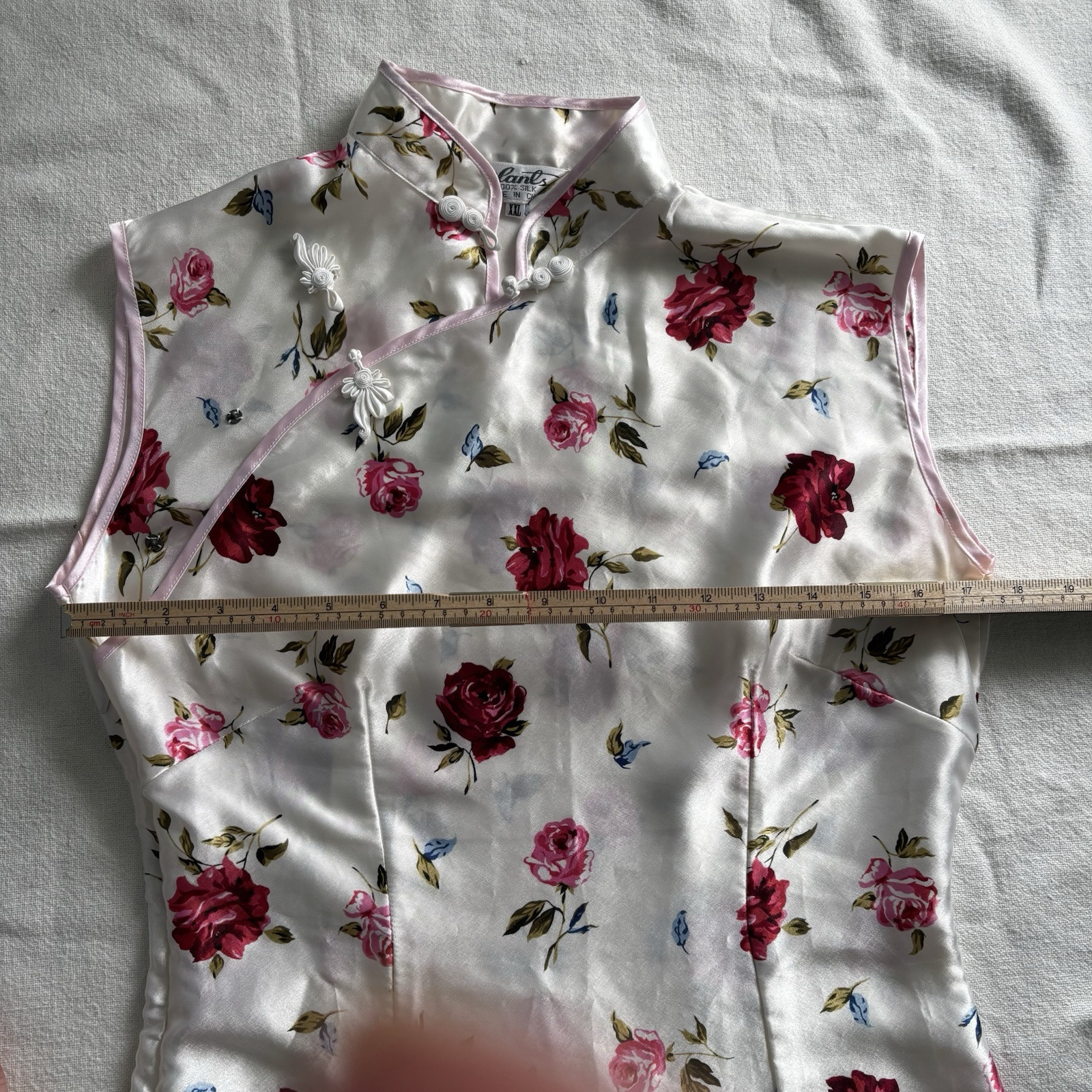 100% Silk Maxi Nightdress Dress Gown By Plants Floral Cottagecore Fairycore *