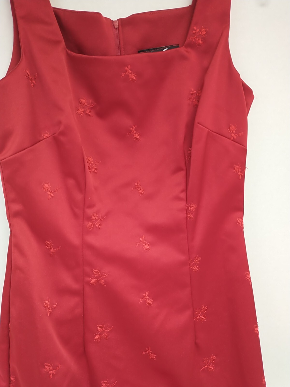All That Jazz Women’s Vintage 1990’s Red Sleeveless Dress Size – Size 7/8 Satin