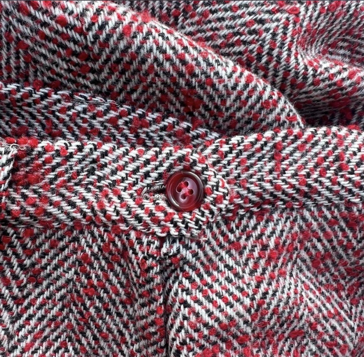 Vintage 1970s Red Wool Century Of Boston Skirt – S
