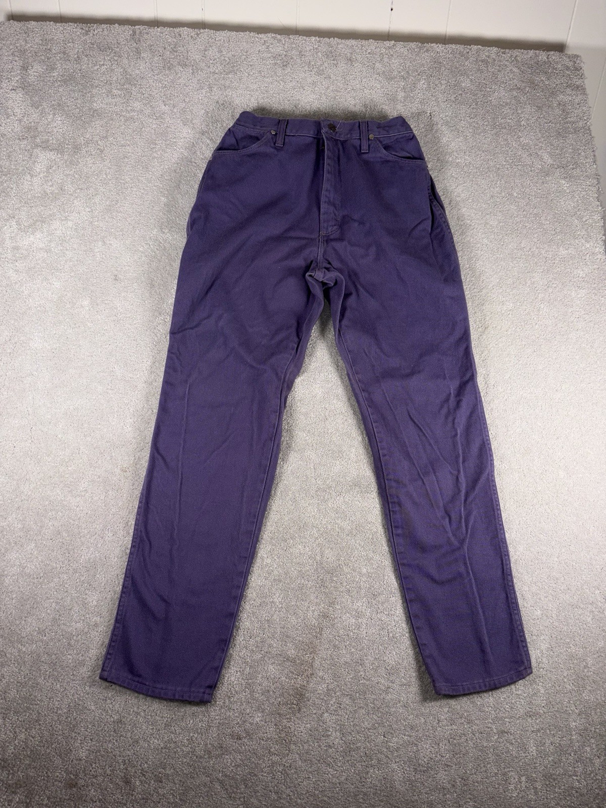 VTG Women’s 90s Purple Wash Denim Wrangler Jeans 13/14×34(38×34) Cowgirl Cut USA