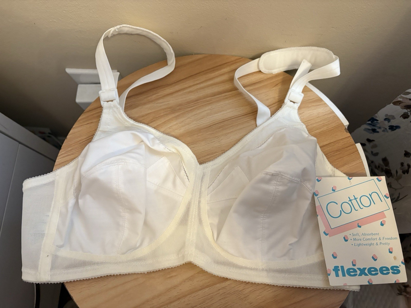 VTG Flexees Cotton Lightweight White 36B 1635 165310 Brand New W/ Original Tags