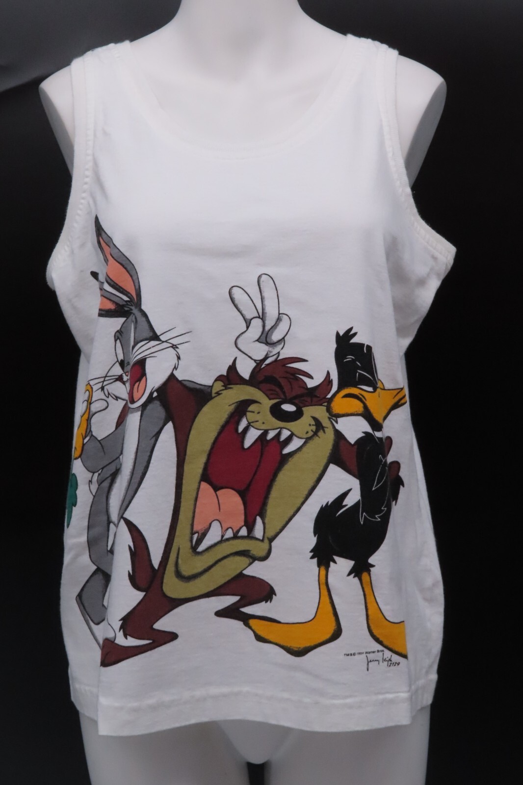 Vintage 90s Jerry Leigh Daffy Bugs Bunny Tasmanian Devil Looney Tunes Tank Top M