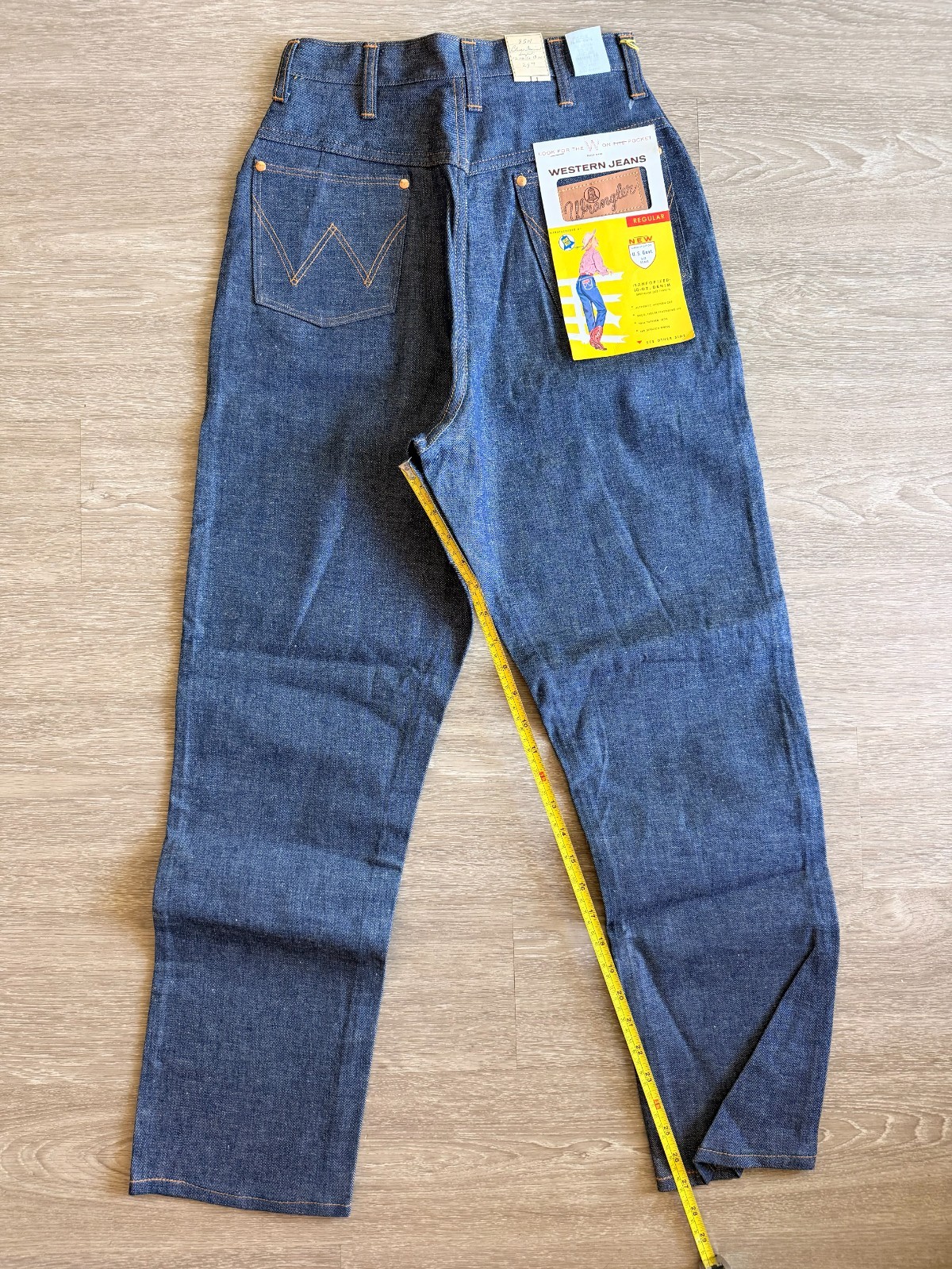 Vintage Wrangler 85W Jeans Deadstock USA Talon Zip Misses 16 (26”x27”)