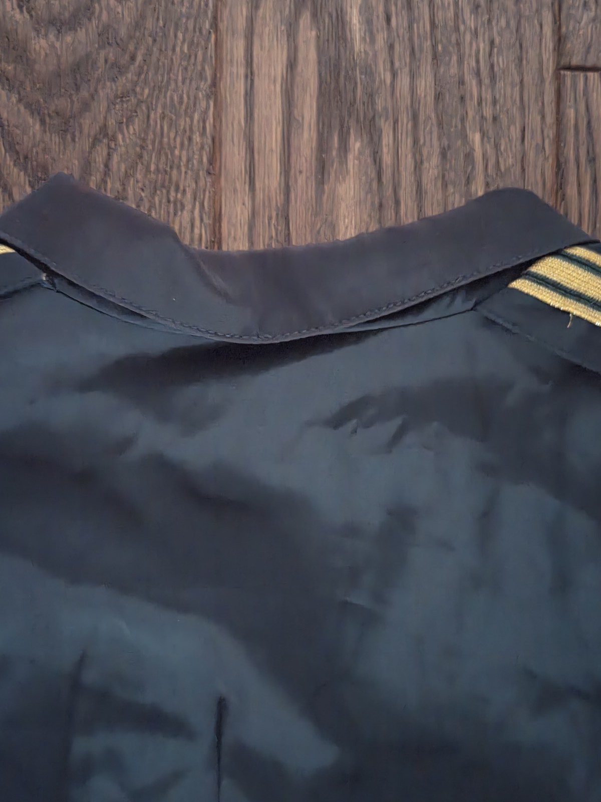 Vintage S.L. Petites Utility Jumpsuit Gold Button Military Airline Style Petite