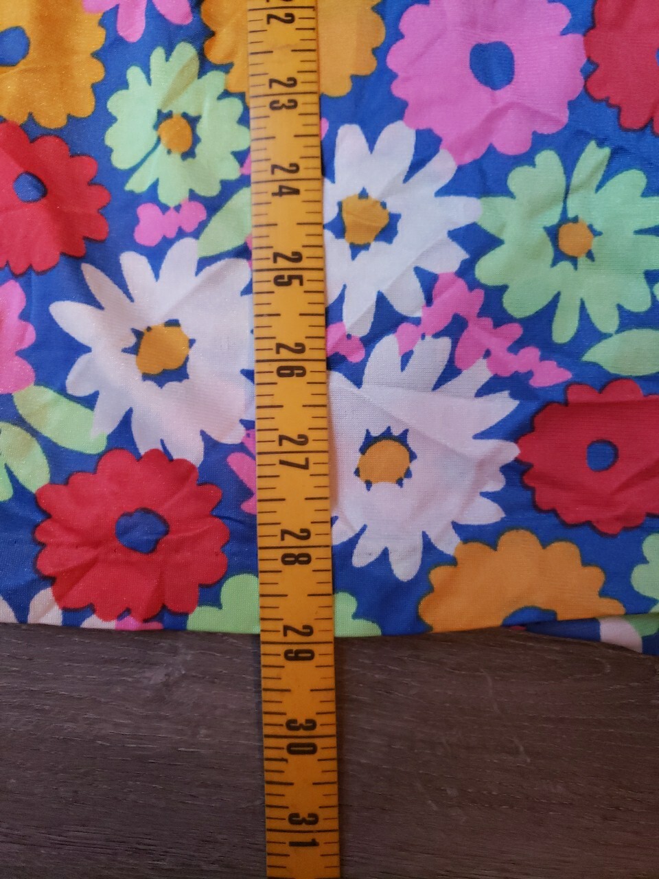 VTG 60s/70s Sears Jr. Bazaar Halter Flower Power Tankini Swim Top Sz XS? FLAWS
